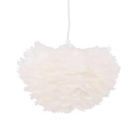 Lampe Suspension en plume Nicola 35cm Blanc
