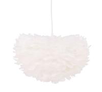 Lampe Suspension en plume Nicola 45cm Blanc