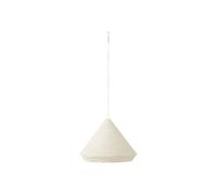 Lampe Suspension en Raphia "Cône" 52cm Blanc