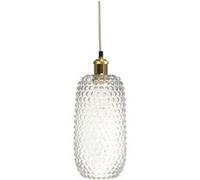 Lampe Suspension en Verre "Irina" 34cm Transparent Transparent G