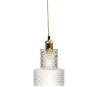 Lampe Suspension en Verre "Mona" 27cm Transparent Transparent G