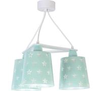 lampe suspension enfant 3 lumières Stars étoiles Vert