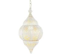 Lampe Suspension Luminaire marocaine Layan 40cm dorée E14 Douille | Plafonnier Lustre de Salon marocain oriental | Lanterne électrique indienne Vintage design décoration de maison orientale arabe