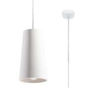 Lampe suspension plafonnier blanc moderne béton salon salle à manger chambre