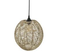 Lampe Suspension Vintage "Boule" 33cm Naturel