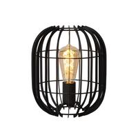 Lampe table Lucide Reda métal noir E27 40W 26cm IP20