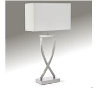 tectake® Lampe de table Moderne Lampe à poser salon Design avec abat jour pour table de chevet, salon, chambre, bureau, dressing, entrée, table d appoint, Decoration maison