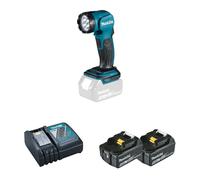 Lampe torche LED 18V 3000 lx DEBDML815 + 2 Batteries BL1850B 18V 5 AH + 1 Chargeur rapide DC18RC MAKITA