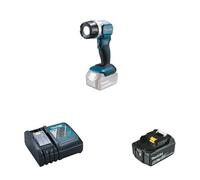 Lampe torche LED 18V DEBDML808 + 1 batterie BL1850B 18V 5Ah + chargeur rapide DC18RC MAKITA