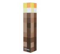 Lampe Torche Led Minecraft - Rechargeable Par Usb - 4 Couleurs + Support Mural Marron Pixelisé TU