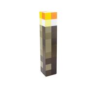 Paladone Lampe torche Minecraft pixélisée 28 cm – Officiellement licencié, 2 modes, Piles