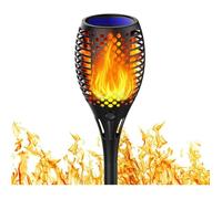 Lampe Torche Solaire - Flamme - Étanche - Jardin - LED - Design Contemporain