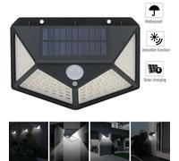 Lampe - Trade Shop - SPOT EXTÉRIEUR SOLAIRE 100 LED - Détecteur de mouvement - Énergie solaire - 3W