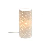 Lampe tube Léane - - Blanc - Porcelaine