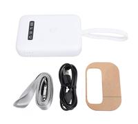 Lampe UV à LED de 405 nm pour extensions de cheveux, lampe de polymérisation manuelle à UV pour colle, puissance de 18 W pour un durcissement rapide avec affichage précis de la (Blanche)