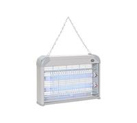 Lampe UV anti-insectes - Outsunny - anti moustique tue mouche électrique destructeur 20 W - métal - gris