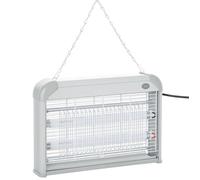 Lampe UV anti-insectes - Outsunny - anti moustique tue mouche électrique destructeur 20 W - métal - gris