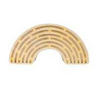 Lampe veilleuse arc-en-ciel bois naturel