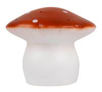 Lampe veilleuse champignon brique rouge