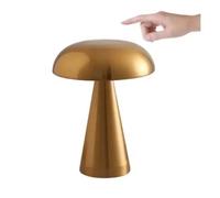 Lampe veilleuse Champignon, Tactile, intensité variable, Rechargeable, Intensité Variable, Doré