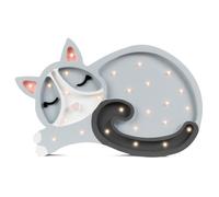 Lampe veilleuse chat gris