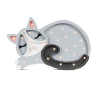 Lampe veilleuse chat gris