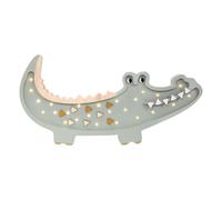 Lampe veilleuse crocodile kaki pastel