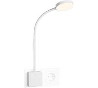 Lampe Veilleuse de Lecture LED Flexible Blanc,Lampe Applique Murale Liseuse LED Tactile Dimmable à Brancher Directement sur Prise de Courant,4W 350Lm Eclairage Blanc Neutre 4000K