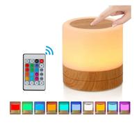 Lampe Veilleuse LED Portable Enfant, 7,2x7,2 cm, Rechargeable, Tactile + Télécommande