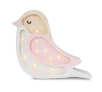 Lampe veilleuse oiseau fraise crème