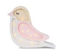 Lampe veilleuse oiseau fraise crème