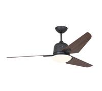 Lampe Ventilateur plafond avec Télécommande Eco Aviatos Gris Noyer 132 cm