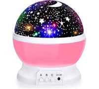 Lampe Videoprojecteur Veilleuse Lumière Enfant Etoile Projection Rotation Lampe Projecteur Lumière Plafond LED Veilleuse Cadeau