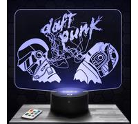 Lampephoto.fr - Lampe 3D Duo Chanteurs D. Punk Idée Cadeau Musique, Veilleuse Tactile Led Illusion, Effet Hologramme 3D, Idée Cadeau Noël Anniversaire Garçon et Fille, Déco Chambre TOP