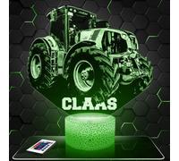 Lampephoto.fr - Lampe 3D Tracteur Agricole Clas Collection Miniature 1 32, Idée Cadeau Agriculteur, Veilleuse Tactile Led, Effet Hologramme 3D, Idée Cadeau Noël Anniversaire Garçon et Fille TOP