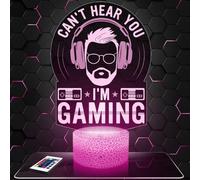 Lampephoto.fr - Lampe Can't Hear You, I'm Gaming Veilleuse Jeux Vidéo