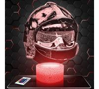 Lampephoto.fr - Lampe Casque Pompier Veilleuse 3D Soldat du Feu