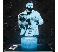 Lampephoto.fr - Lampe K. Benzema Ballon d'Or Veilleuse 3D Football