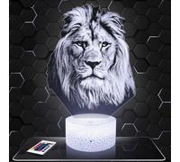 Lampephoto.fr - Lampe Lion Veilleuse 3D Félin, Fauve, Animal Sauvage