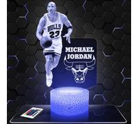 Lampephoto.fr - Lampe M. Jordan Basketteur Veilleuse 3D Basketball