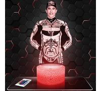 Lampephoto.fr - Lampe M. Marquez Pilote Veilleuse 3D Moto GP