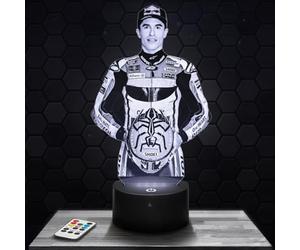 Lampephoto.fr - Lampe M. Marquez Pilote Veilleuse 3D Moto GP