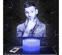 Lampephoto.fr - Lampe M. Pokora Veilleuse 3D Chanson Française