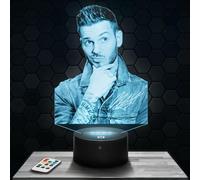 Lampephoto.fr - Lampe M. Pokora Veilleuse 3D Chanson Française