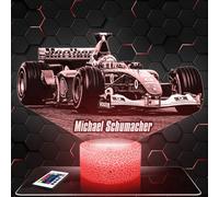 Lampephoto.fr - Lampe M. Schumacher Pilote F1 Veilleuse 3D Formule 1