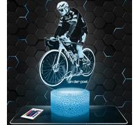 Lampephoto.fr - Lampe M. Van der Poel Cycliste Veilleuse 3D Vélo