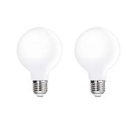 Lampes Ampoules Boule a Globe Grosse Moyen LED E27 G80 6W Eclairage Omnidirectionnel Blanc Chaud 3000K Remplace Ampoule Incandescente 60W, Lot de 2