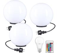 Lampes boules Lampes boules RGB Set de 3 Ø 40cm LED Lampes d'extérieur Lampe de jardin