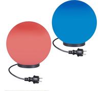 Lampes boules RGB Lampe boule 2 pièces Ø 25/25cm Jardin Lampe extérieure LED