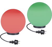 Lampes boules RGB Lampe boule LED Lot de 2 Ø 20cm Lampe de jardin Lampe d'extérieur